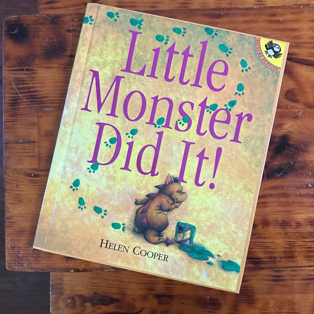 Vintage 1996 Little Monster Did It (New Baby Sibling) Hardcover Book
